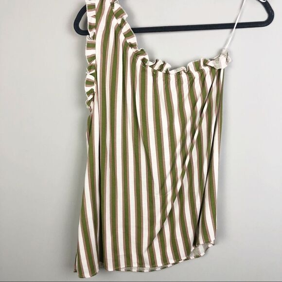 SHOW ME YOUR MUMU | Ulani Asymmetrical Striped Top One Shoulder Ciao Bella XS - Picture 8 of 10